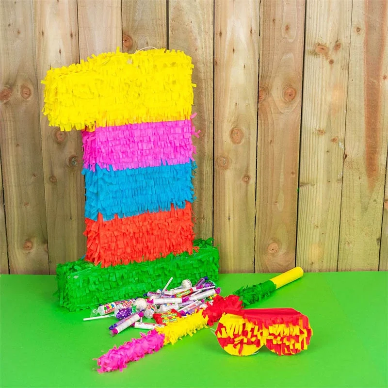 Party Pinata Toys Pinata Birthday Donkey Pinata for Fiesta Kids Birthday Party Decorations Multi Colors and Shape to Choose