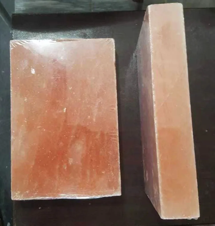 Natural Pink Himalayan Salt Tile Brick  for  Salt Cave Room Decoration Sauna SPA Salt Therapy Halotherapy Cooking Plate Grilling