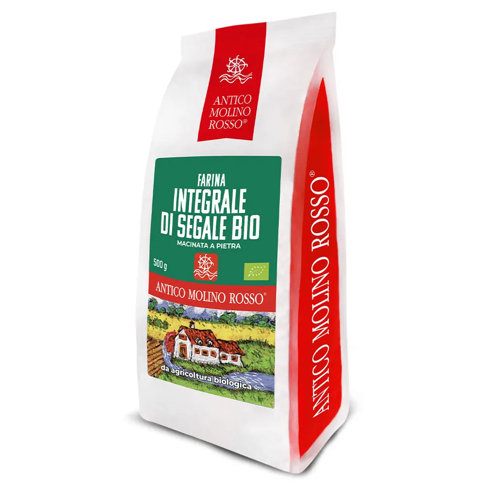 Top Quality Italian High Protein Mix Baking Wholemeal Rye Flour From Organic Farming For Bread 500G