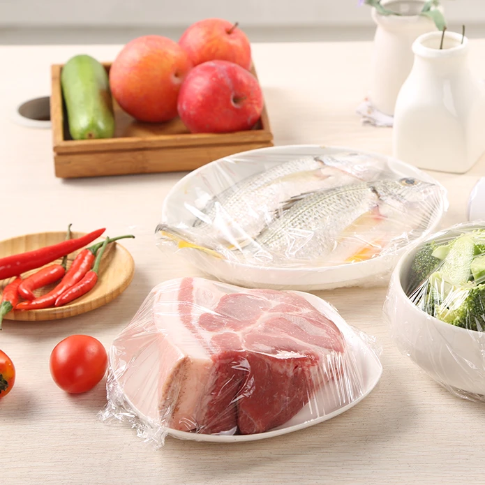 Factory Wholesale Price Slide Cutter Best Fresh Food Jumbo Roll Wrap Transparent PE  Stretch Wrapping Cling Film