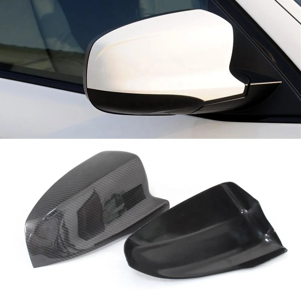 Add On Carbon Fiber Rear View Side Mirror Cover For BMW X5M E70 X6M E71 2008 - 2013