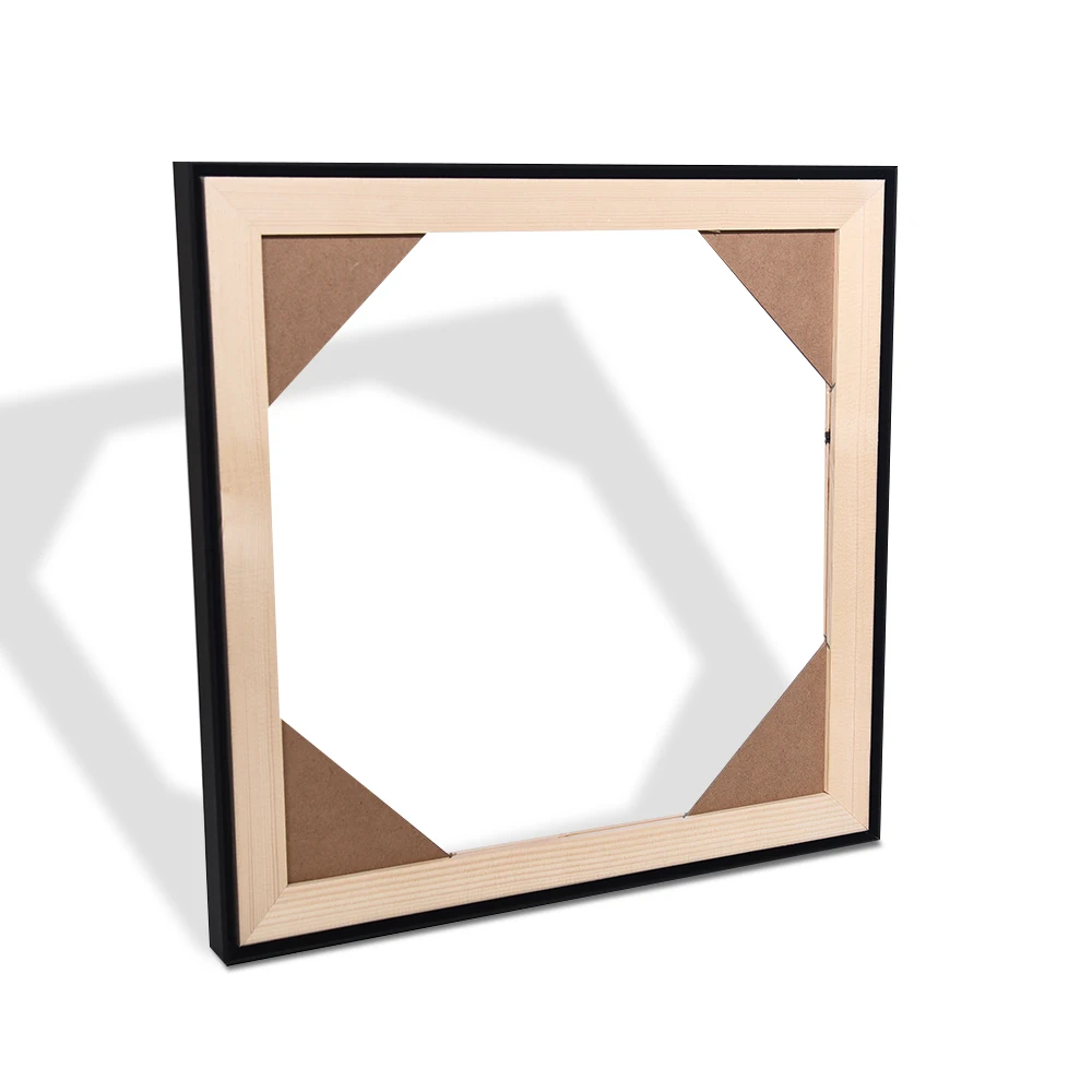 Gold Color 30x30cm DIY Wood Frame Fashion Aluminum Photo Picture Display Metal Poster Display Frame