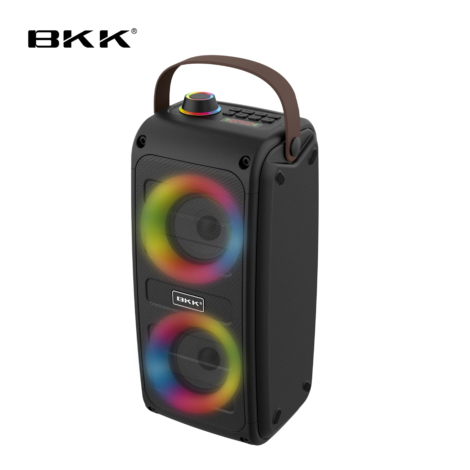 Уличный портативный микрофон для караоке динамик RGB вечеринки Bluetooth-динамик с беспроводной лампой регулятором