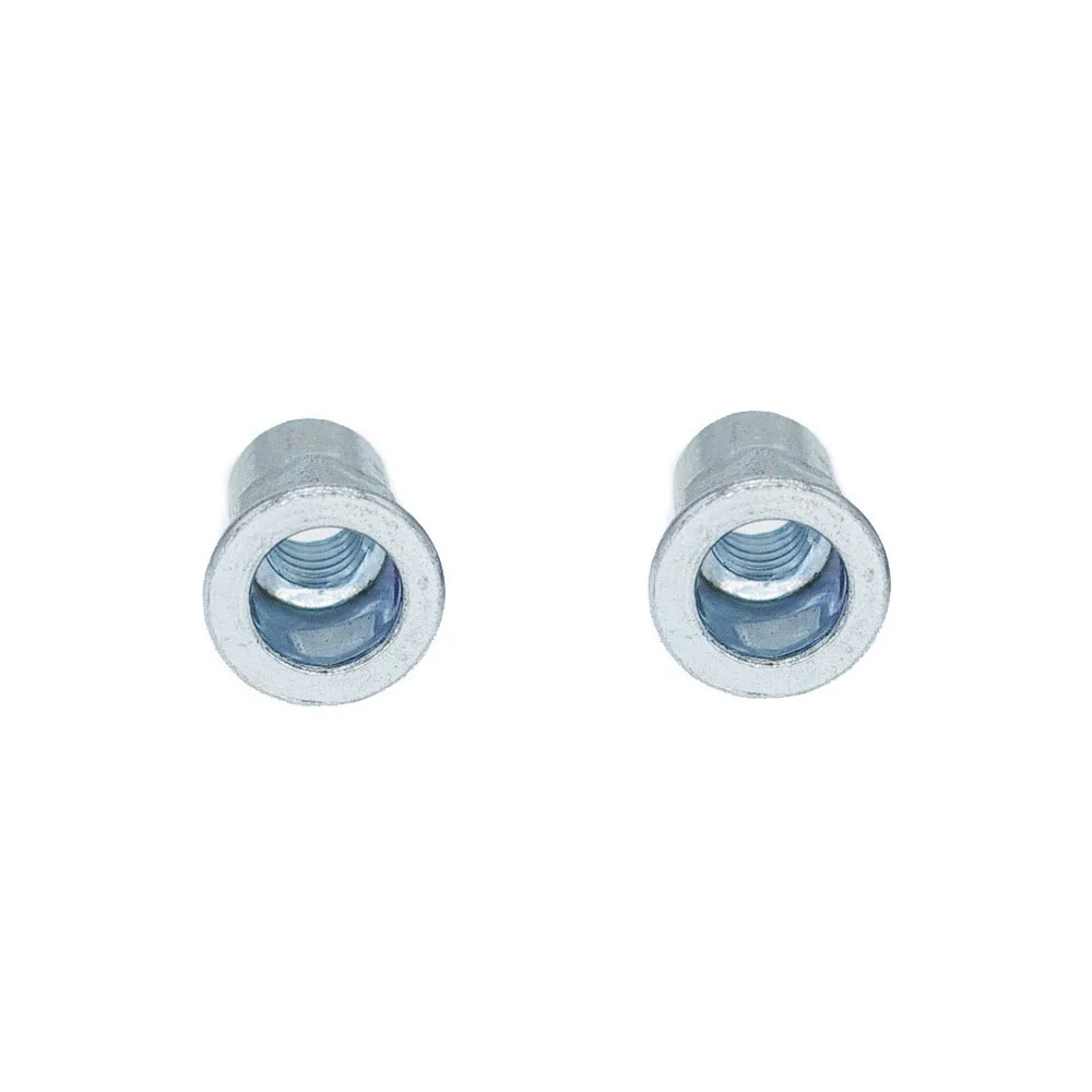 China Fastener M4 brass Polished Rivet Anodized Aluminum Rotary Hollow flat head semi hexagonal body open end rivets