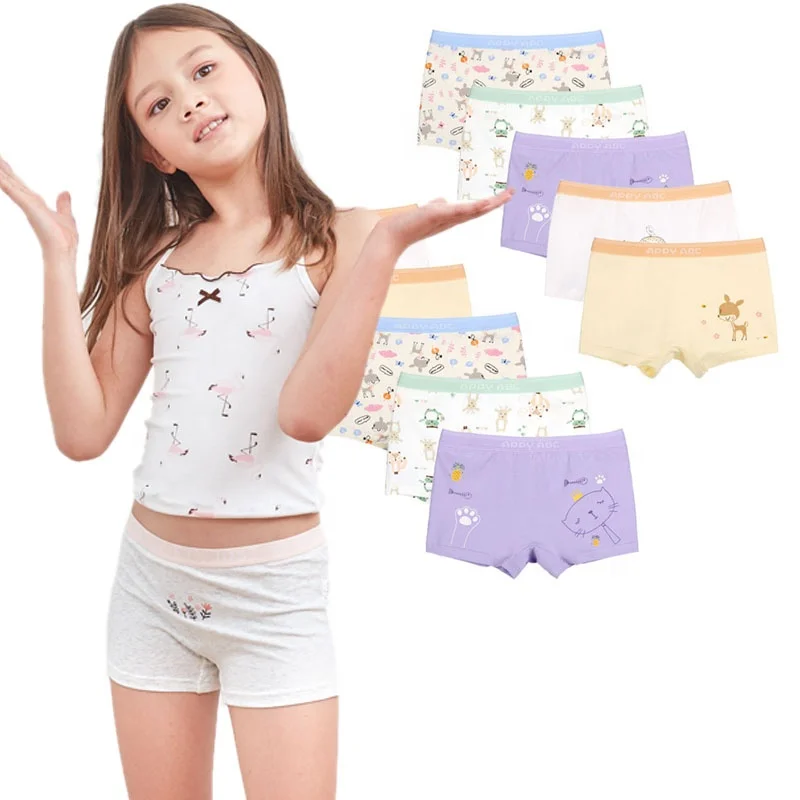 China underwear wholesale little girls cute cheap cotton panties kids boxers