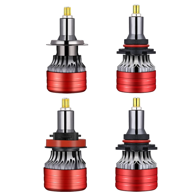 High Quality 6 side 12v 24v h7 car led xenon headlights h4 12000lm light kits universal auto car led lamp