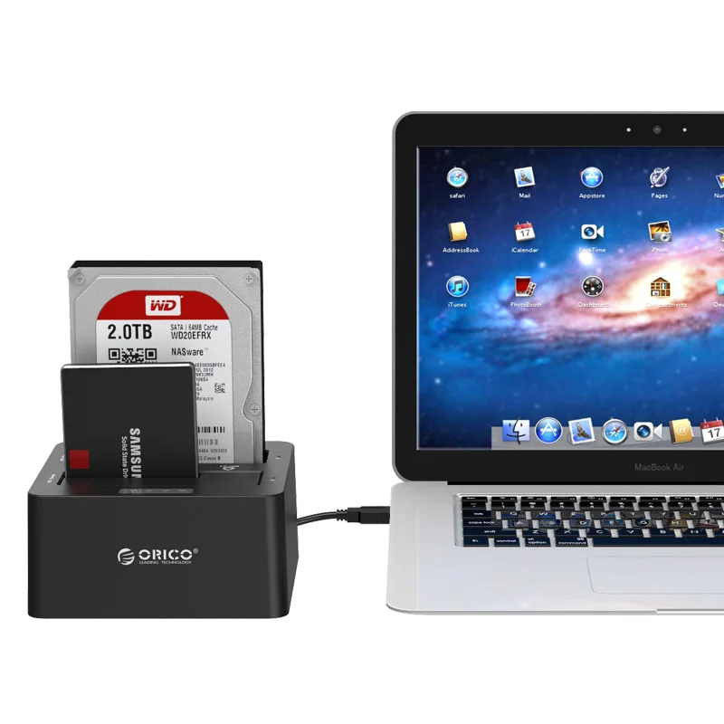 ORICO 5 5-дюймовая прозрачная док-станция для жесткого диска USB 3 Type