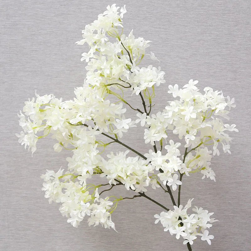 China supplier artificial white color wedding sakura for cherry blossom tree