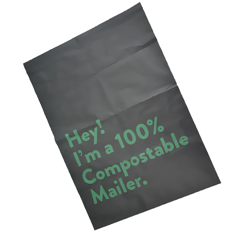 Manufacturer custom color LOGO size pink poly blister empaques food d2w biodegradable bag