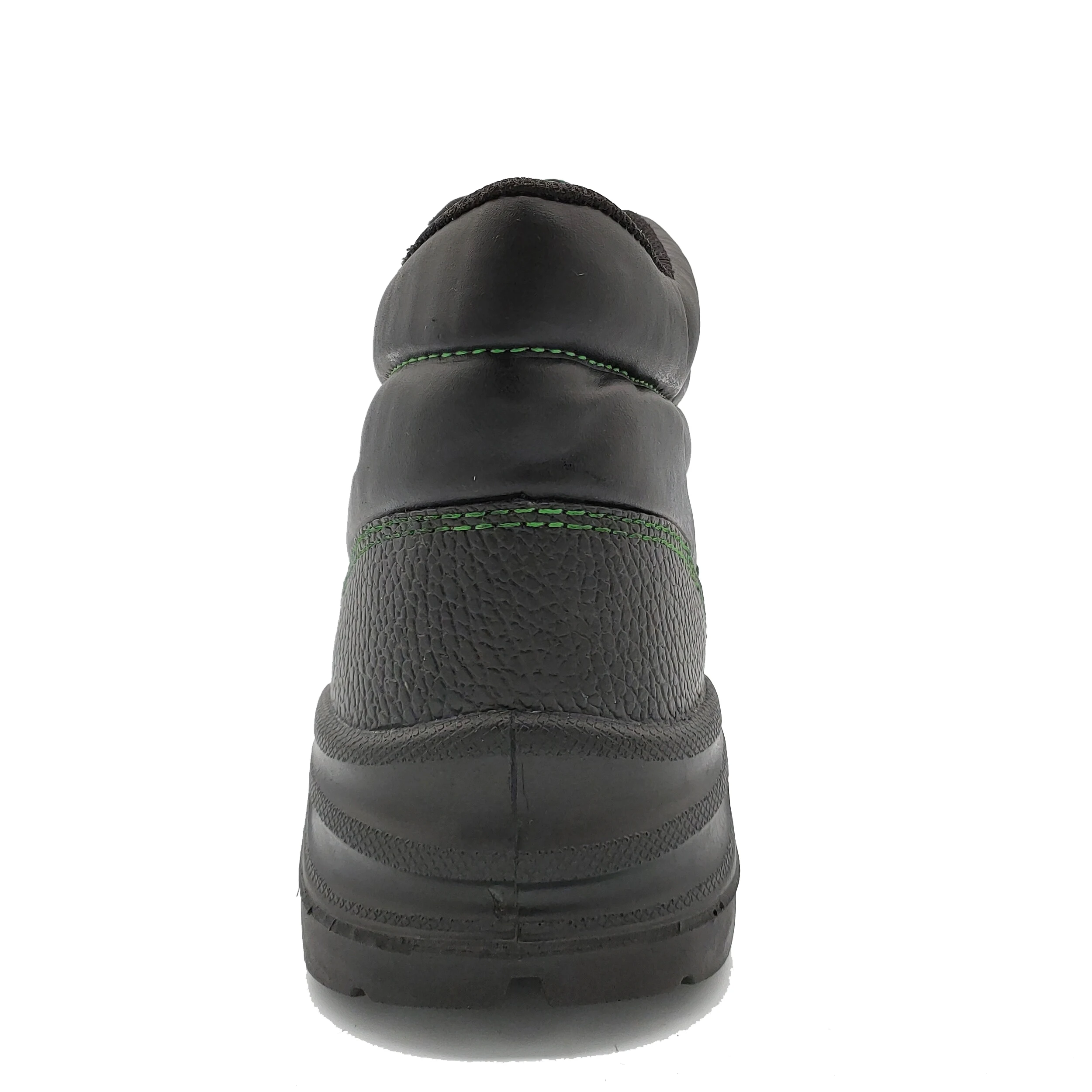 Middle cut safety construction shoes trendy black safety shoes