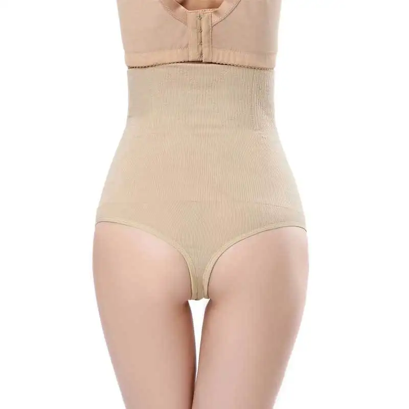 Titok hot selling seamless high waist sexy thong ladies underwear panty women slimming shapewear thongs invisible slim shaper