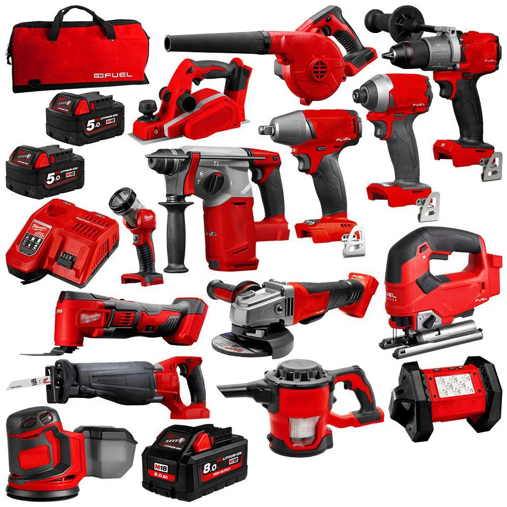 
 Новый MilWauKeeS_2695-15 M18 2896-26 M18 топлива дрель makita 18V аккумуляторная литий-ионный комбо набор инструментов  