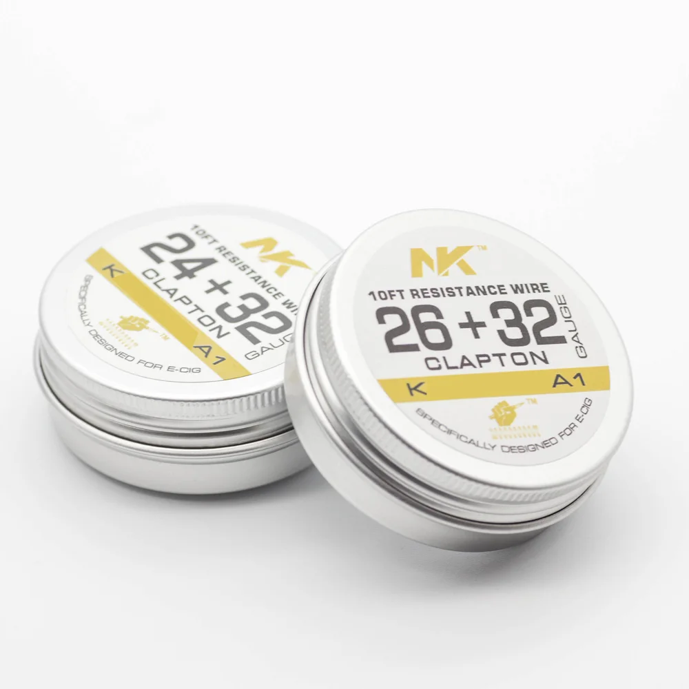 NK 10 футов 26 + 32 проволока Клэптона Fe-Cr-Al Электрический нагревательный сплав проволока KA1 готовый провод для катушки атомайзера vape