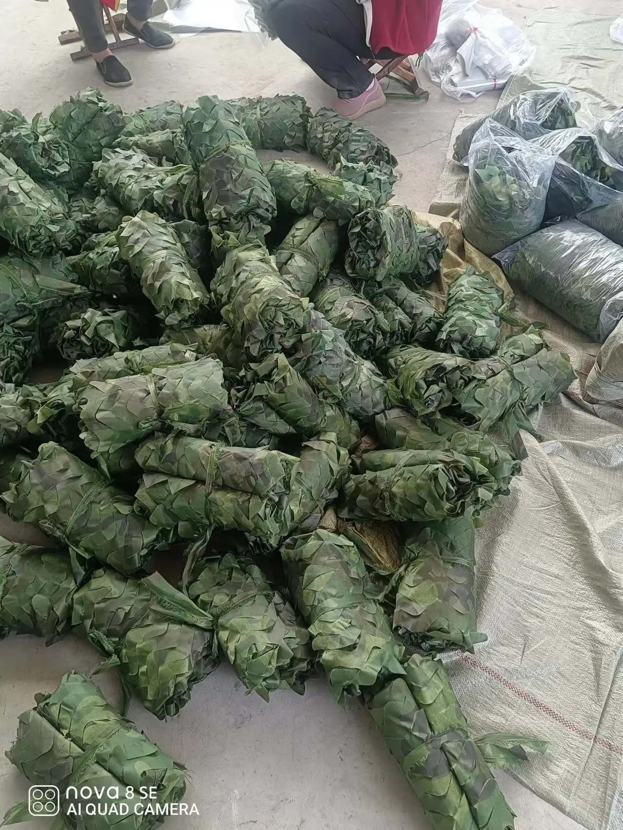 Factory High Quality Camouflage Shade Net Oxford Cloth Jungle Camouflage Net For Sale
