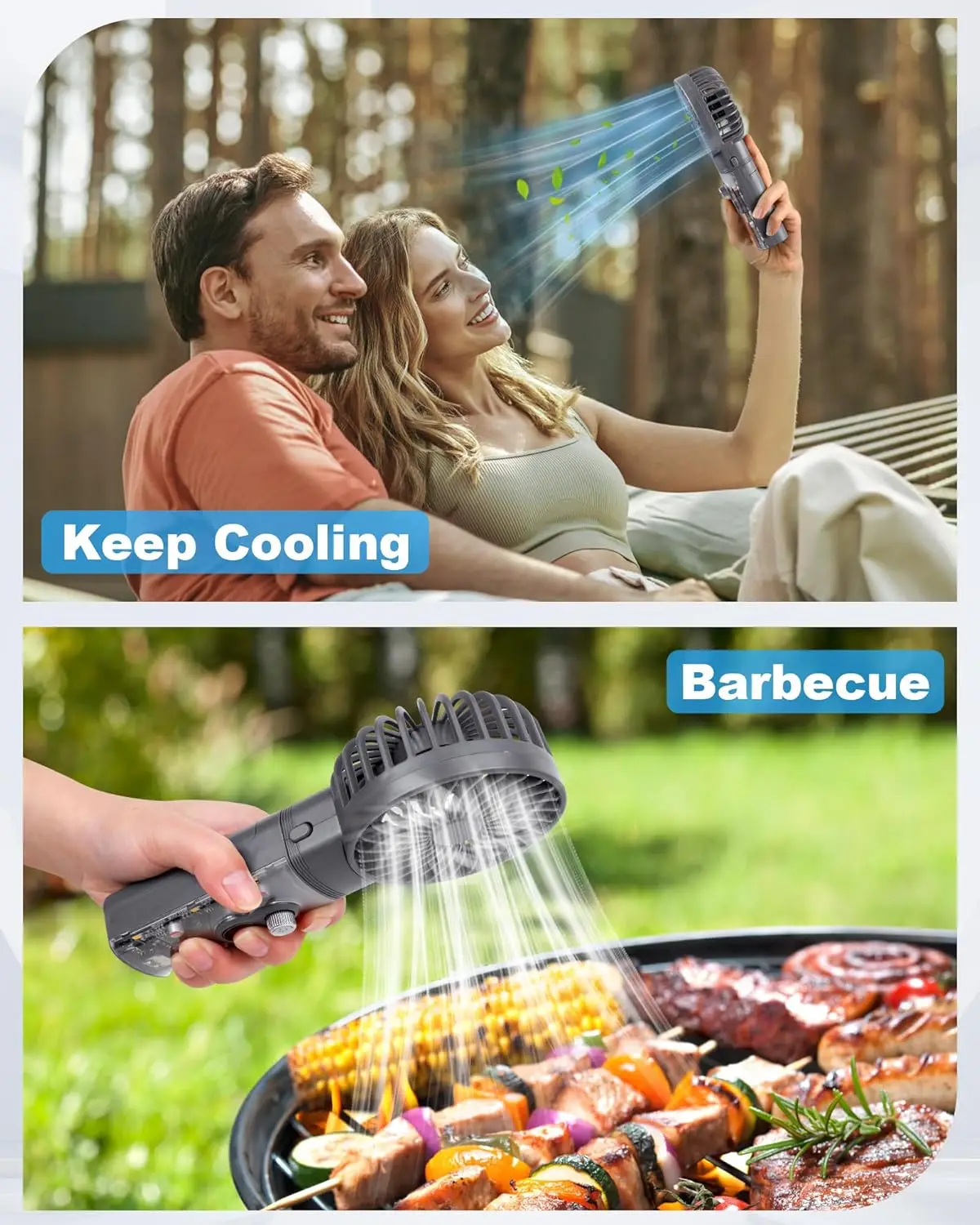 Portable Handheld Mini High speed 100000rpm turbo fan Air cooling charging usb fan Handheld led display Outdoor small fan