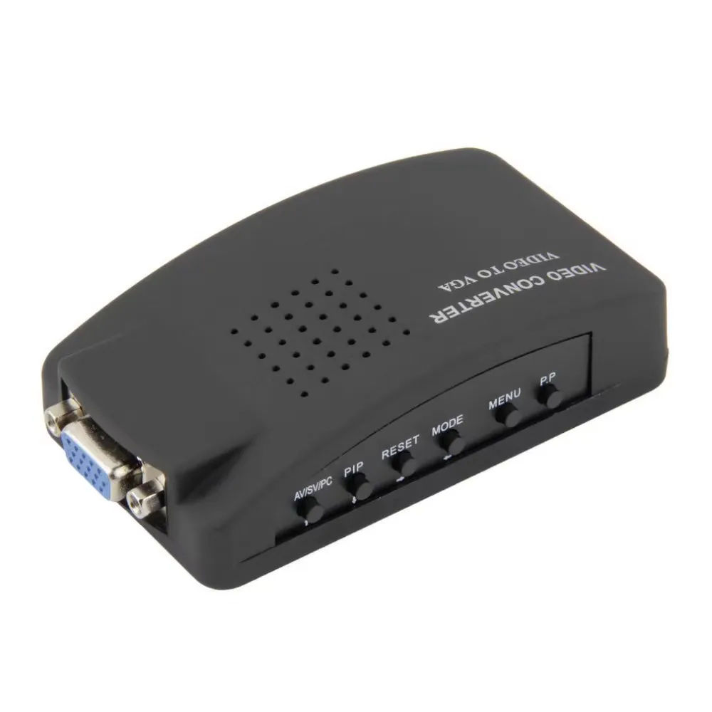 AV to VGA converter cable Set-top box cable Video TV to computer monitor AV to VGA to watch TV