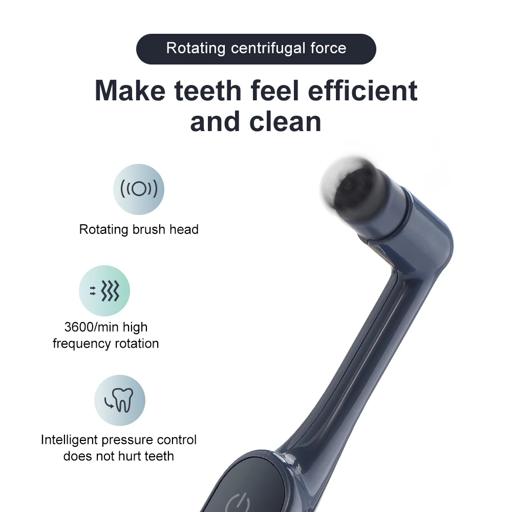 Popular adult electric rotary toothbrush household waterproof soft bristle vibrating portable toothbrush wholesale
