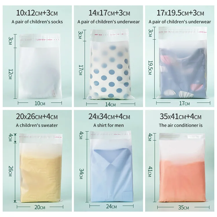 Eco Friendly Full Biodegradable Cornstarch Self Adhesive Bags Compostable Bags Garment Vacuum Bag Heat Seal Gravure Printing PLA