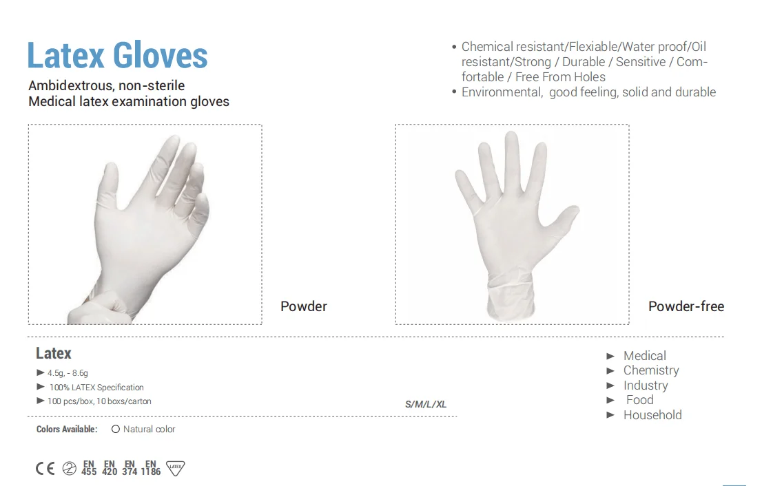 Cheap price high risk latex glov in malaysia / ammex latex glov latex medical glov korea