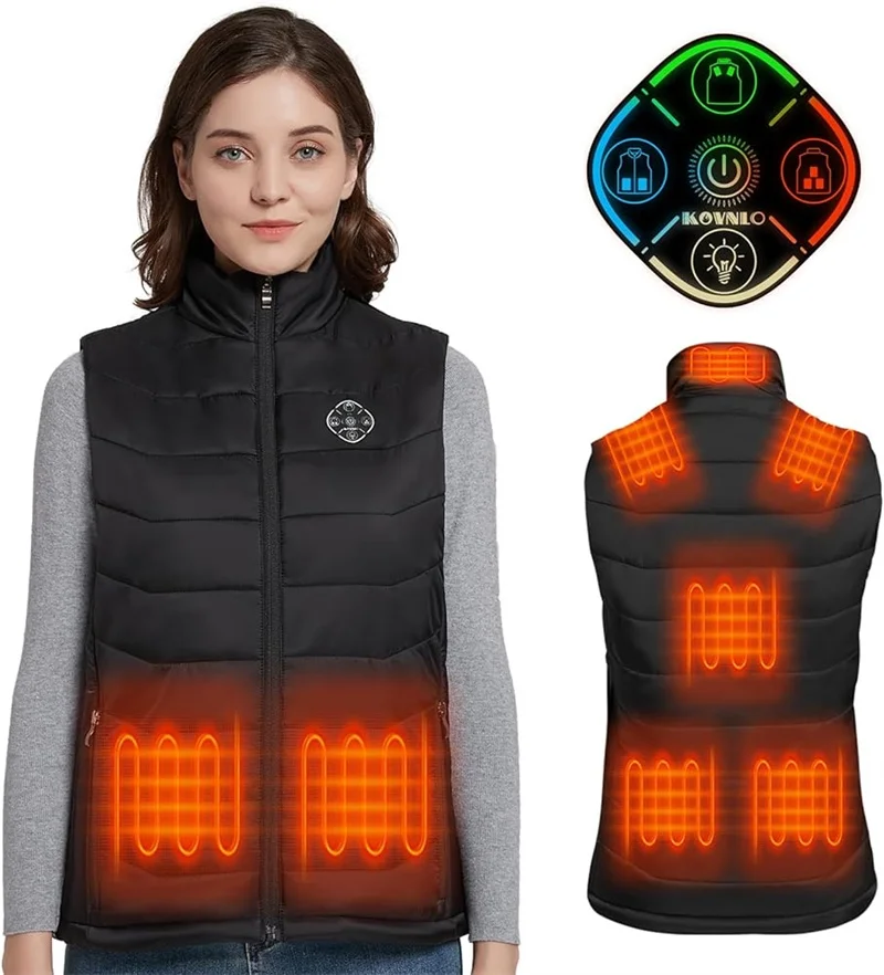 New Arrivals 8 Zones Electricity Self-Heating Vest for women dropshopping Unisex Smart Battery USB Heated Vest Heated Coat