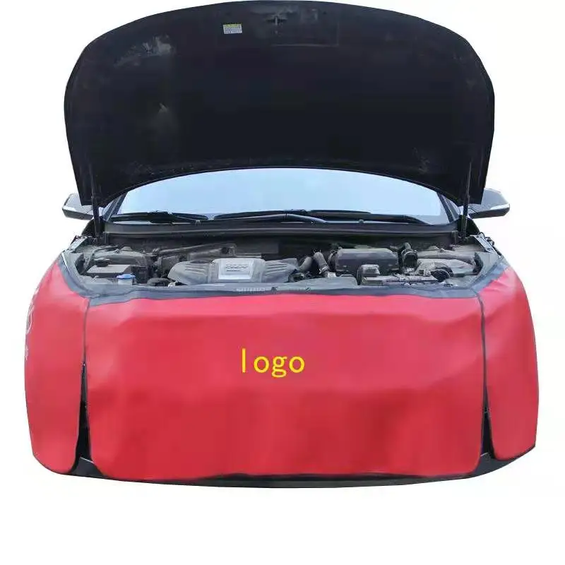 Custom Anti-oil Car Fender Covers PVC Magnetic Auto Repair Protection Pad Side Dust Car Fender Cover With Magnetic