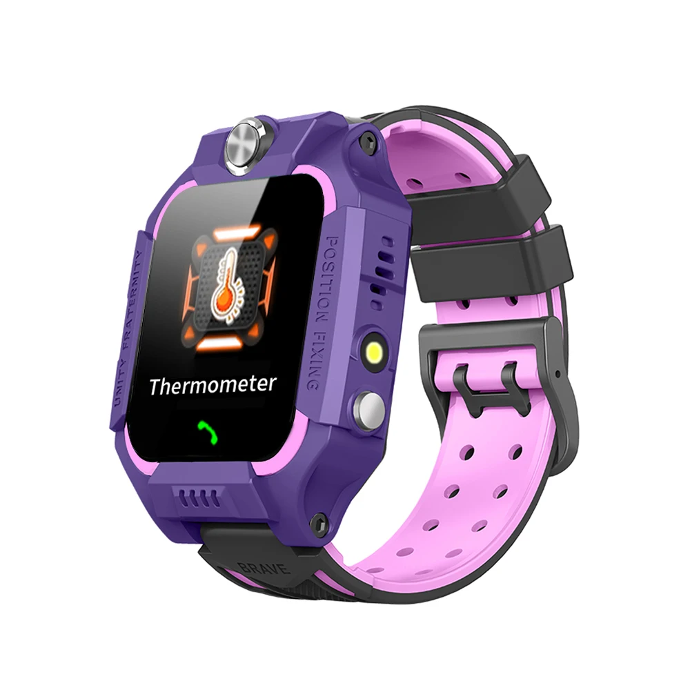 W02 smart watch kids Forehead Temperature With GPS LBS SIM Card Slot for Children