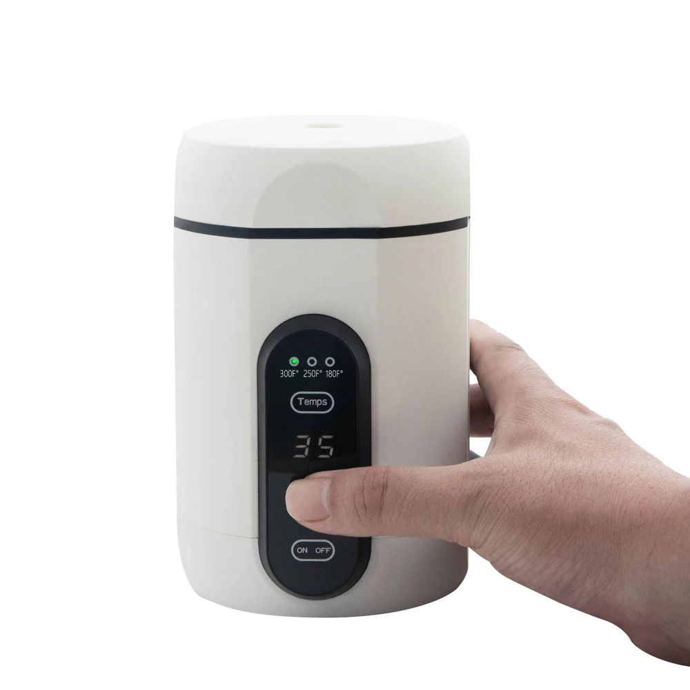 Portable Decarboxylator With Decarb Canister And Silicone Lid For Odor Protection Decarboxylating Appliance To Decarb