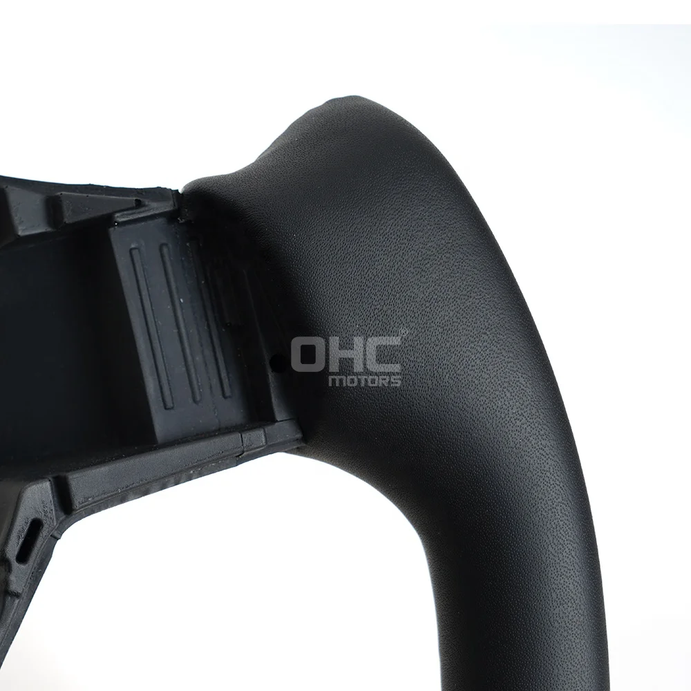 US Warehouse Black Smooth Leather Steering Wheel For Tesla Yoke Model 3 Steering Wheel With Heated 2016 2018 2019 2020 2021 2022