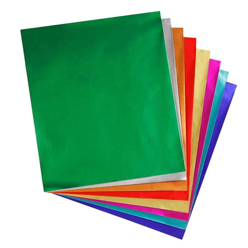 Wholesale print Embossed Aluminum foil paper custom size metallic wrapping paper