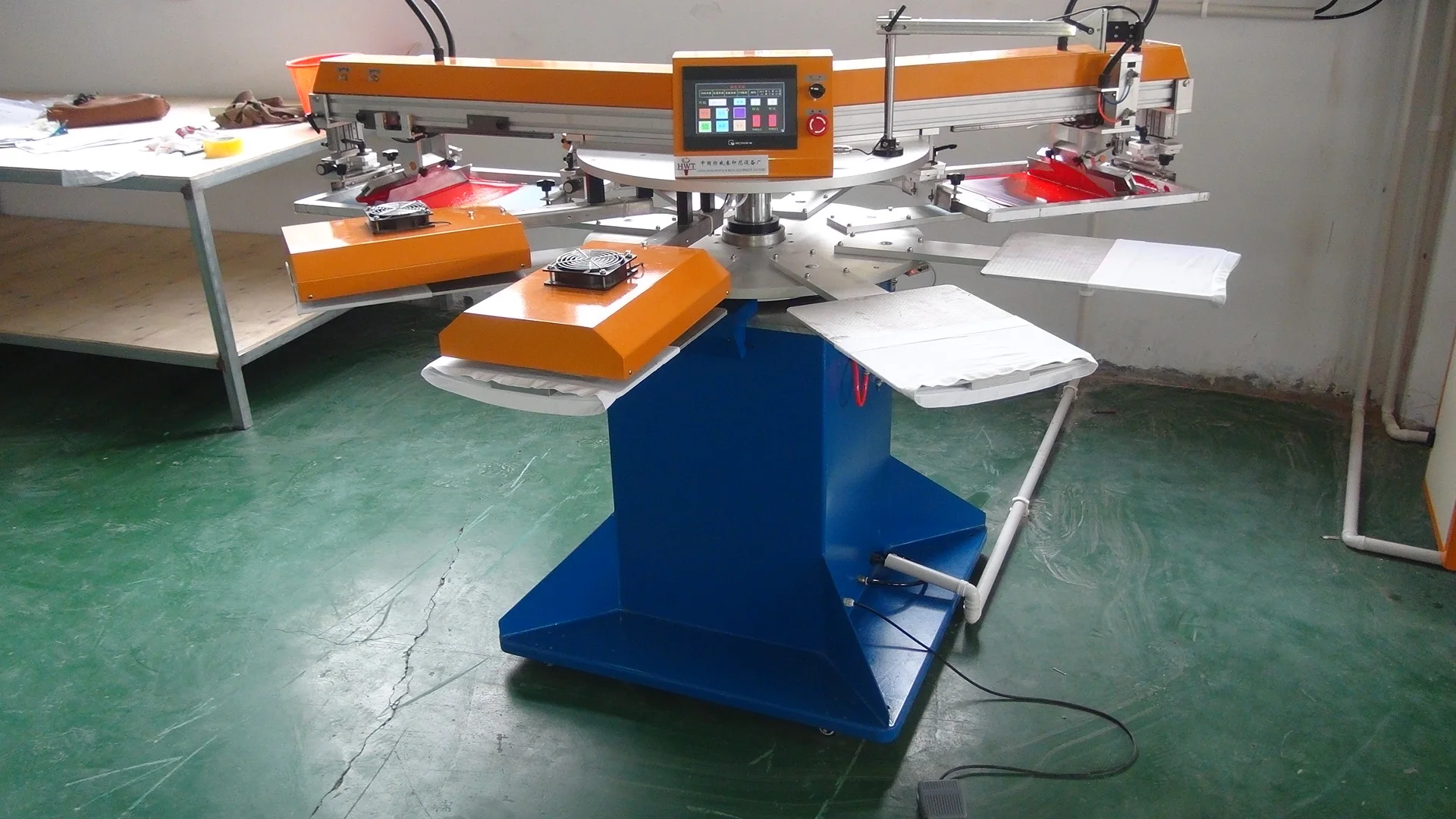 2  color and 4 colors  automatic Big Production Ability automatic multi color screen printer machine price