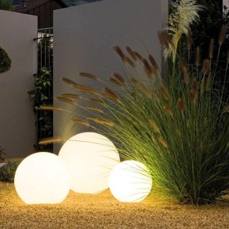 Led Ball Lamp 30cm Rechargeable Battery Operated Rgb Garden Glow Led Light Pool Ball Holiday Lighting