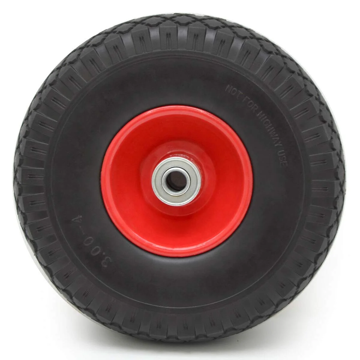 3.00-4 Solid Hand Trolley Flat Free Tire Wheel Sack truck Tyre PU Tire Wheel Wagon cart push cart wheel