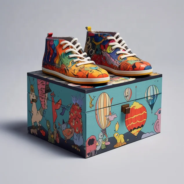 China Manufacture Import Pattern Corrugated Cardboard Packages Mail Top Tuck Shoes Shipping Paper Box