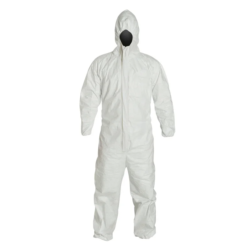 Free Samples Breathable Waterproof Type 5 6 PPE 50gsm 55gsm 65gsm Biosecurity Suit With Hood Disposable Overalls