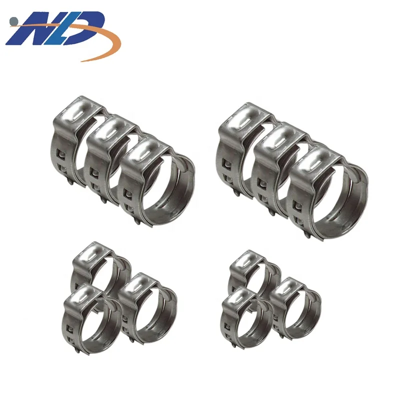 NLD Wholesale Hardware Fasteners Thin Thickness 13.5mm 17.5mm Clip Single Ear One Ear Hose Cinch Clamp