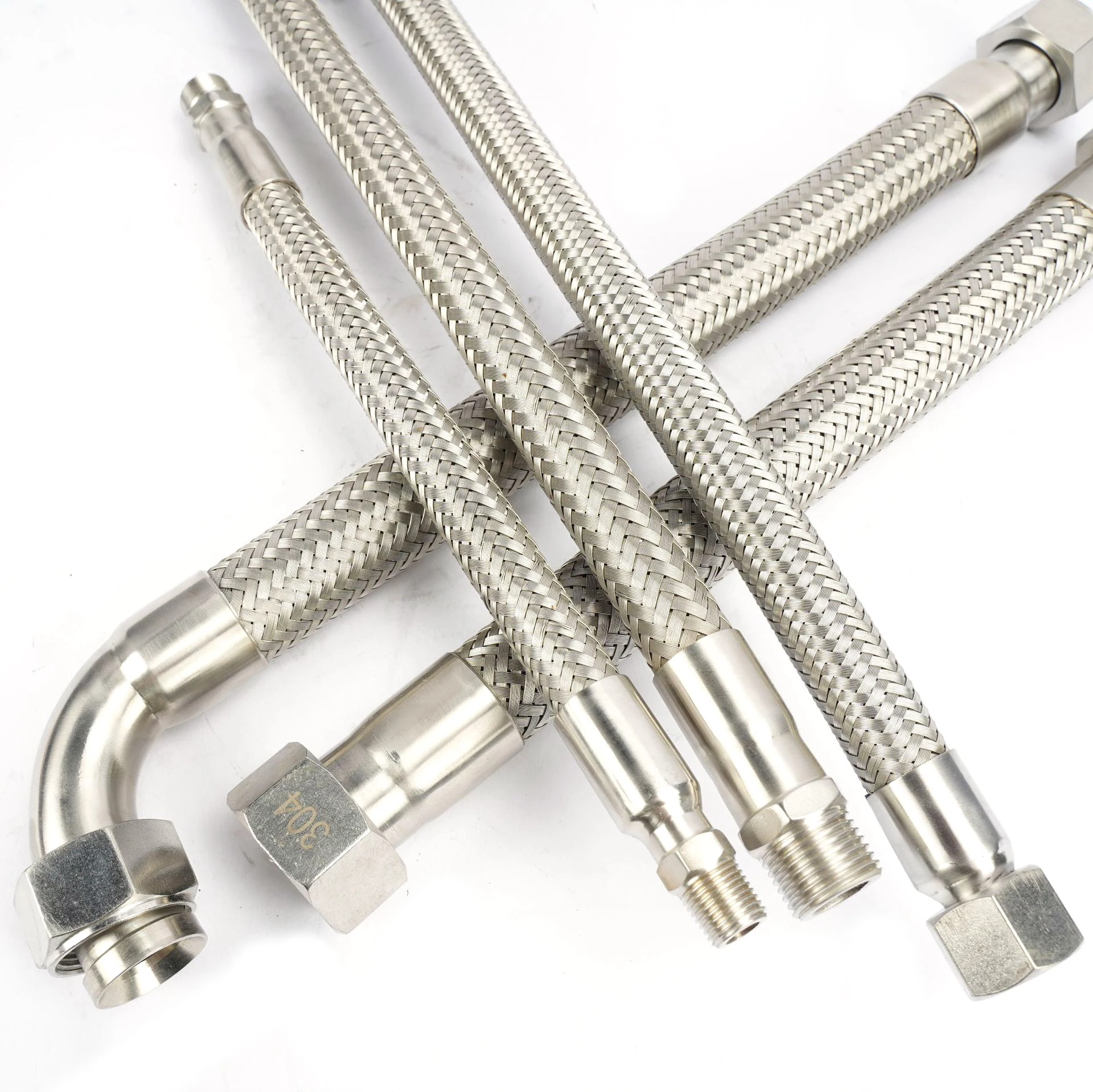 galvanized metal flexible hose stainless steel wire braided water hose corrosive resistant Corrugated metal hose