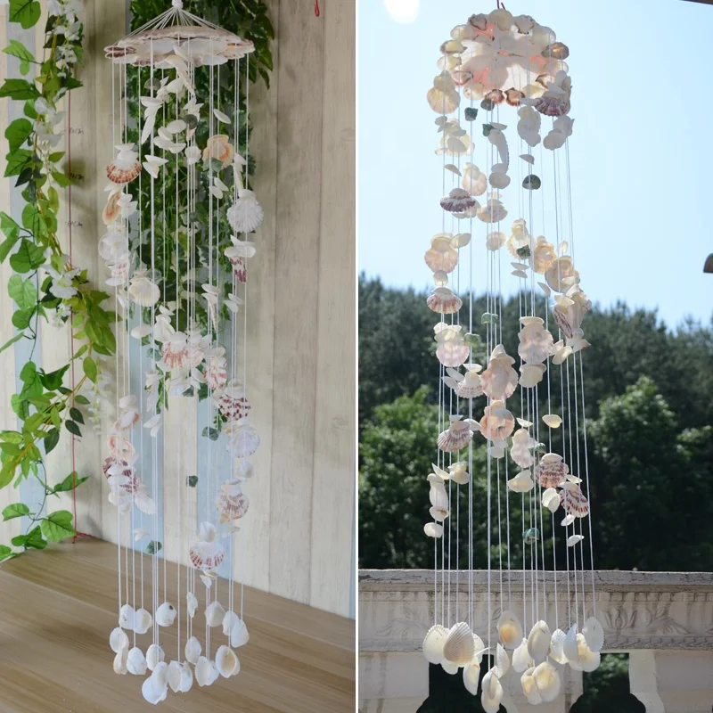 Shell Crafts wind chimes made of Natural seashells with Best Quality