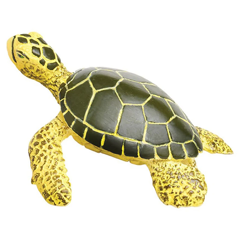 Resin fish and turtles design fish tank decoration, unique swimming sea turtle aquarium decor ornaments