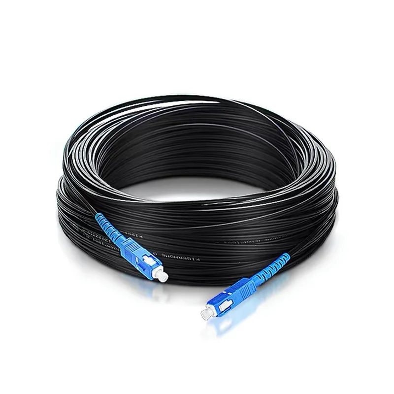 SC-SC FTTH Flat Drop Cable Fiber Optic Patch Cord