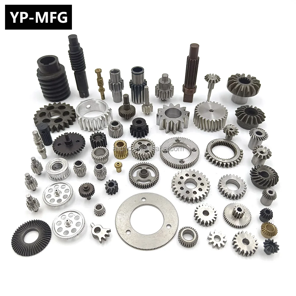 Custom Machining High Precision Shaft Titanium Steel Brass Spur Gear Worm Gears Cnc Turning Milling Metal Components