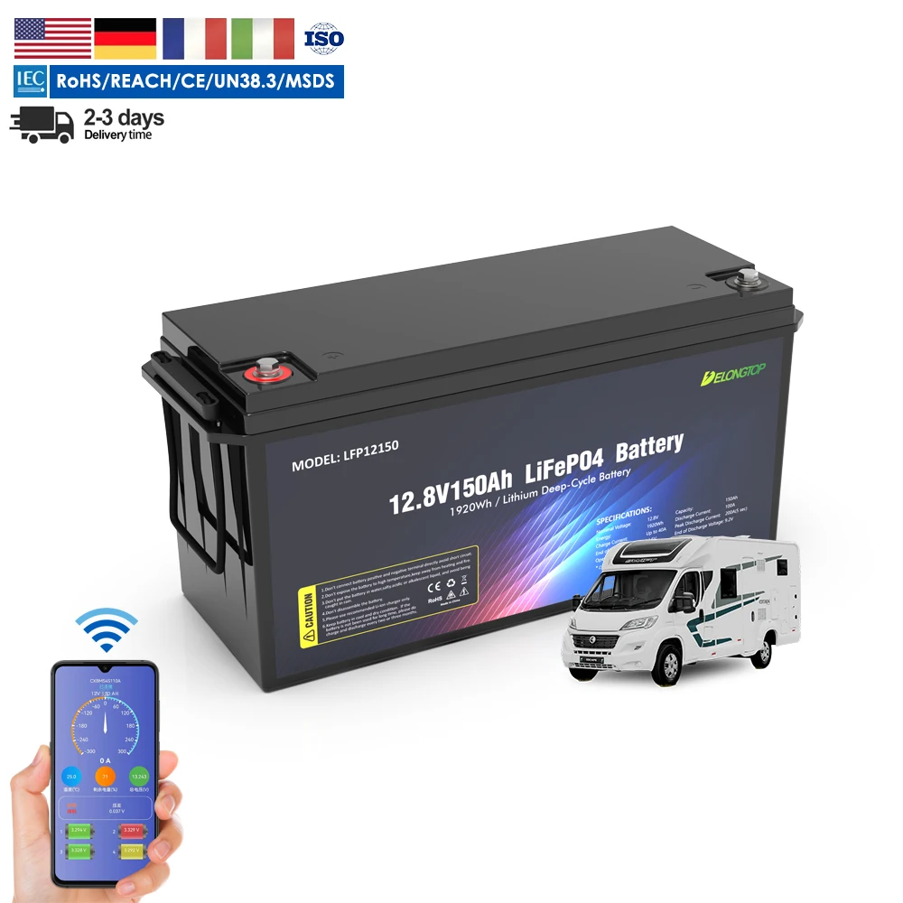 12v 150Ah LiFePO4 Battery UPS  Back Up System lifePO4 battery Rechargeable 12v lifePO4 Battery