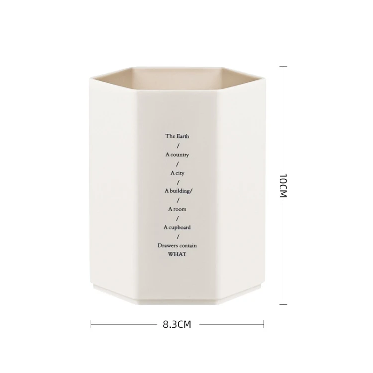 Simple Modern Office Desktop Storage Pen Holder For Student Office Organizer Creative Transparent Pen Holder