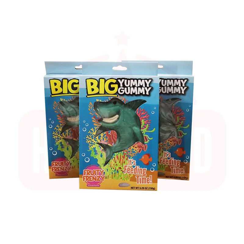 Holeyworld 150g Fruity Shark Gummy Creative Novelty Candy with Fruit Sweet Flavors Beautifully Boxed for Everyday & Holiday Use