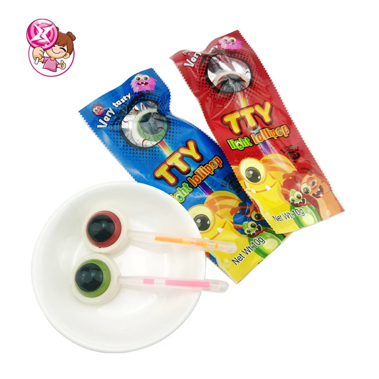 Лидер продаж глаза леденец флуоресцентный леденец Halal Lillpop