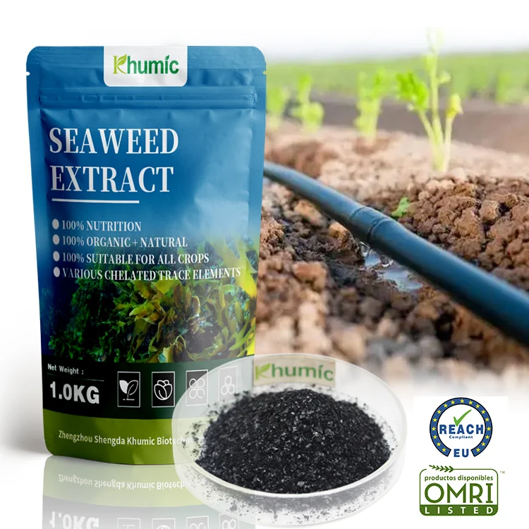 agriculture fertilizer   Alginic acid organic foliar biostimuant seaweed extract powder