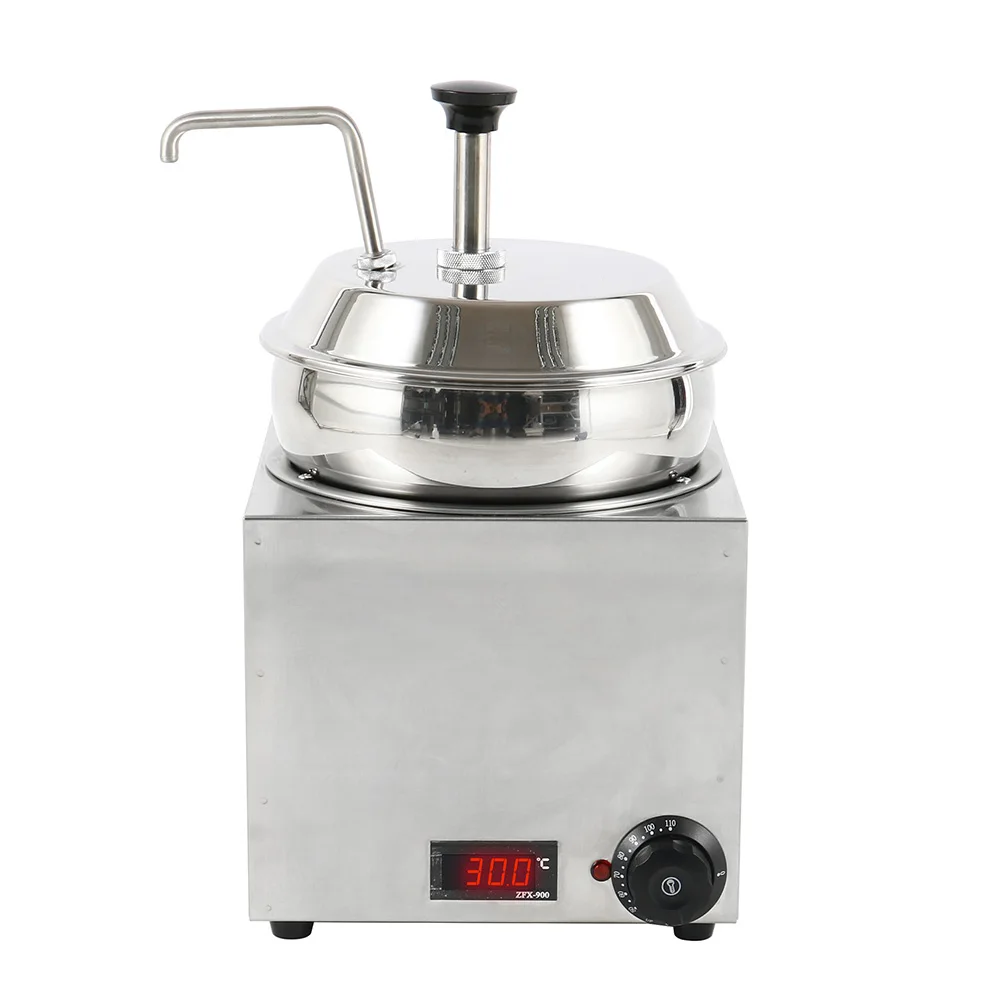 Stainless Steel Cheese & Butter Dispenser Kitchen Food Heater Machine with Pump 220V Nacho Cheese & Fudge Dispenser