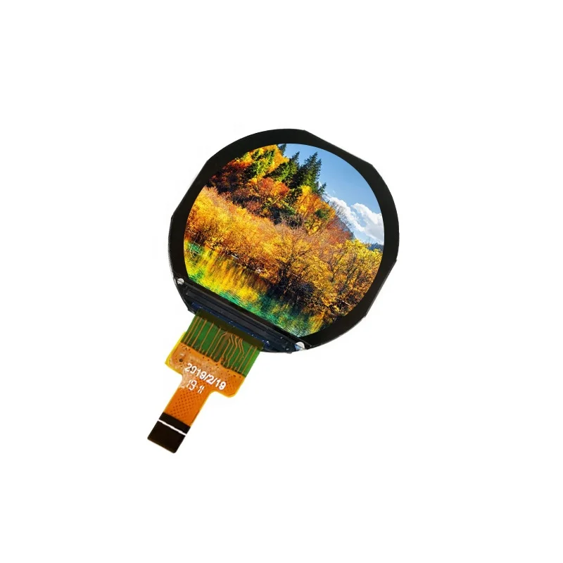 Factory Arrival 240*210 1.08  inch Round TFT Screen IPS Panel Display SPI LCD Display for Smart Watch