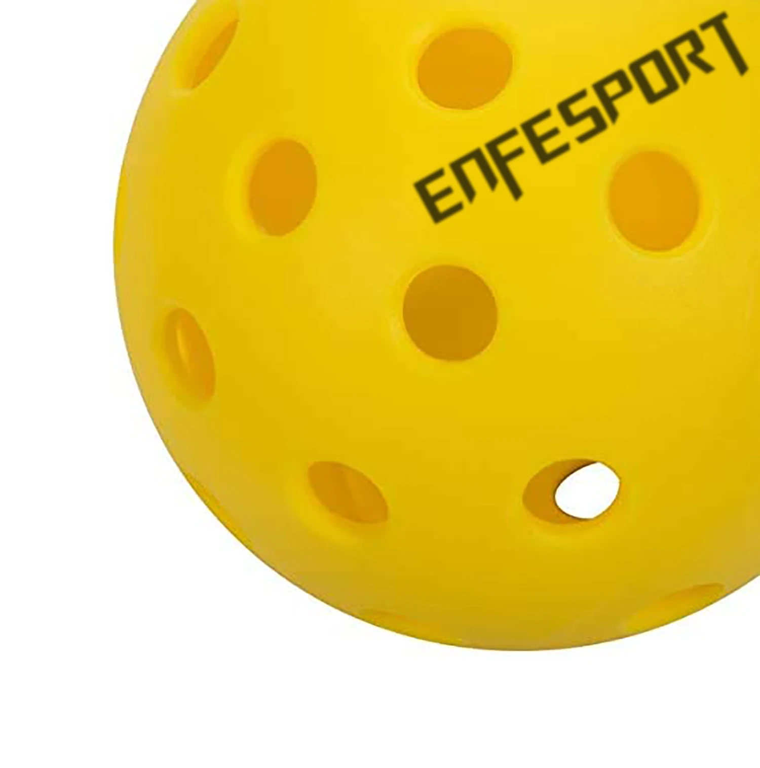Enfesport custom color 74mm pickle ball toy training indoor outdoor 26/40 holes plastic pickleball ball