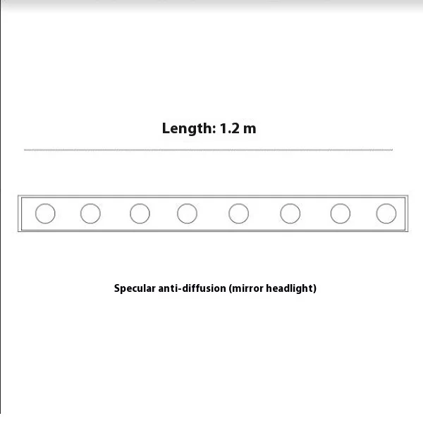 Modern Stainless Steel LED-Lit Hollywood Vanity Mirror lamp for Bedroom & Hotel Home Bathroom Use