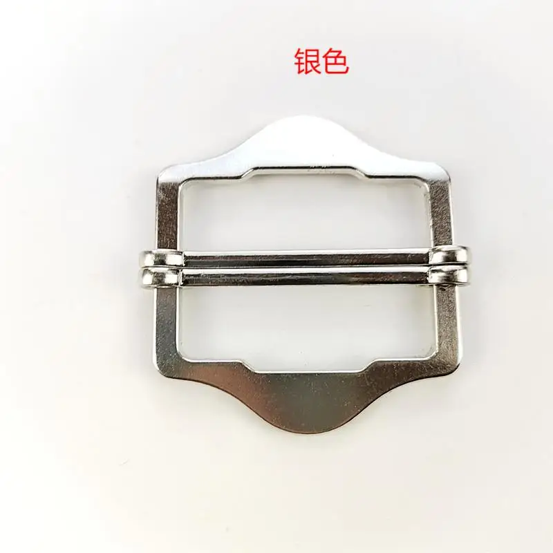 DWDP Professional Zinc Alloy Double Needle Belt Buckle Pant Strap Sliding Metal Buckle